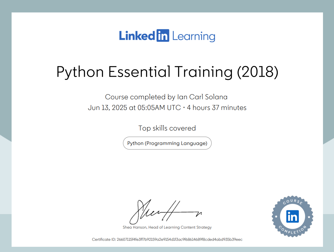 Certificate Preview