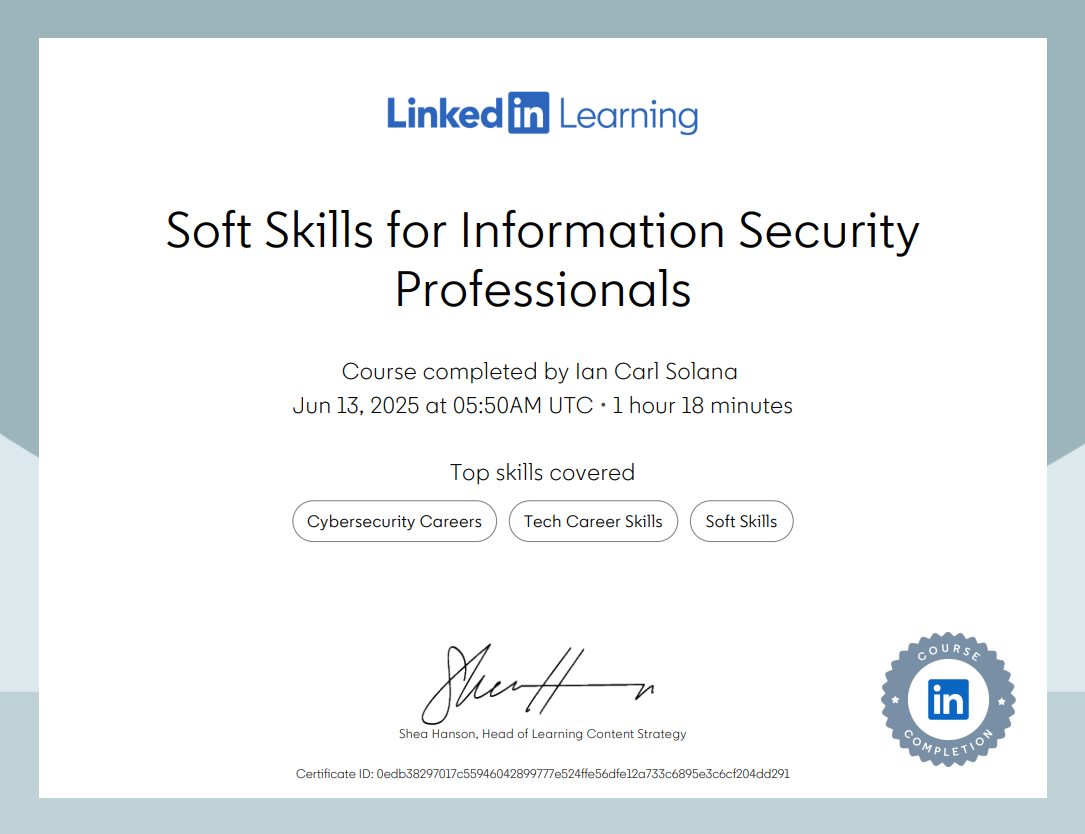 Certificate Preview